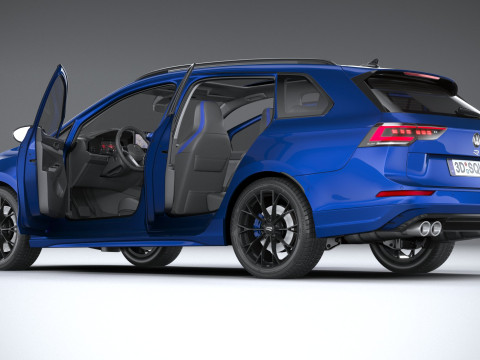 Volkswagen Golf R Variant 2025 3D Модель
