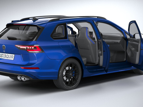 Volkswagen Golf R Variant 2025 3D Модель