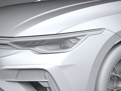 Volkswagen Golf R Variant 2025 3D Модель