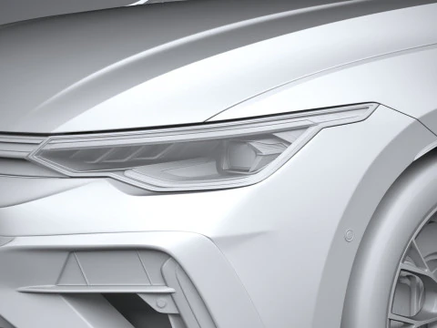 Volkswagen Golf R Variant 2025 3D Model