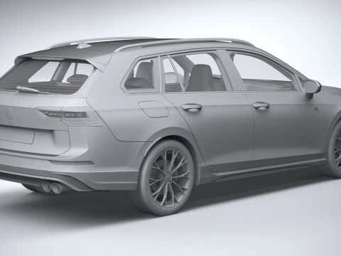 Volkswagen Golf R Variant 2025 3D Model