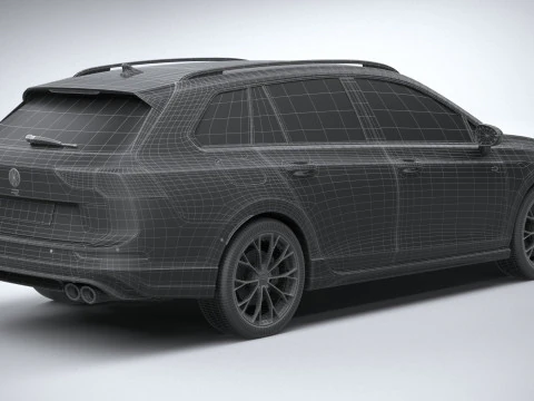 Volkswagen Golf R Variant 2025 3D Model