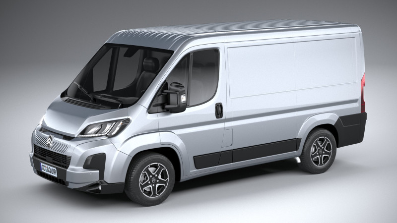 Citroen Jumper L1H1 2024 3D Модель .c4d .max .obj .3ds .fbx .stl .blend