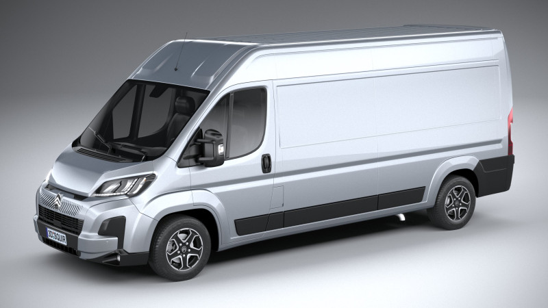 Citroen Jumper L2H2 2024 Modelo 3D .c4d .max .obj .3ds .fbx .stl .blend 