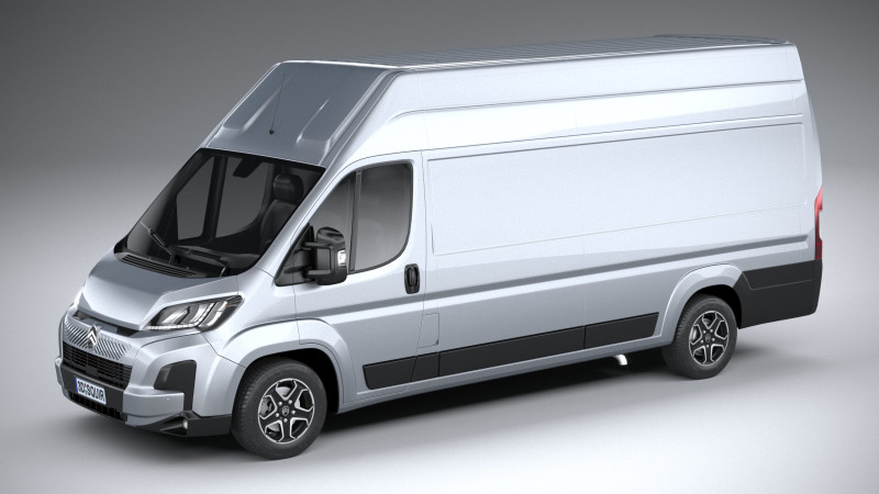 Citroen Jumper L4H3 2024 Modello 3D .c4d .max .obj .3ds .fbx .stl .blend 