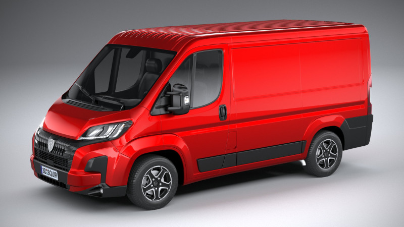 Peugeot Boxer L1H1 2024 Modèle 3D .c4d .max .obj .3ds .fbx .stl .blend 