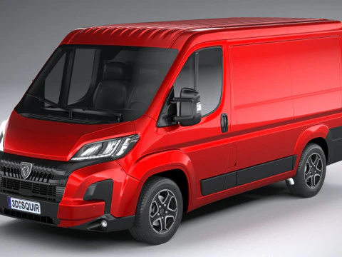 プジョー ボクサー L1H1 2024 3Dモデル