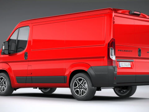 プジョー ボクサー L1H1 2024 3Dモデル