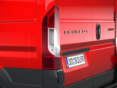 プジョー ボクサー L1H1 2024 3Dモデル