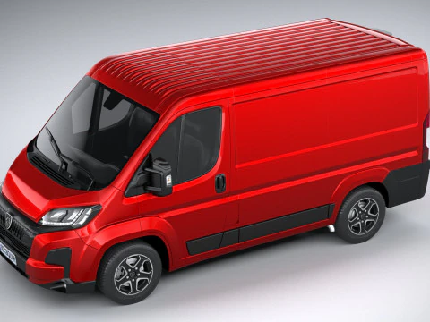 プジョー ボクサー L1H1 2024 3Dモデル