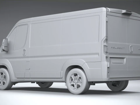 プジョー ボクサー L1H1 2024 3Dモデル