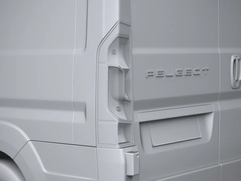 プジョー ボクサー L1H1 2024 3Dモデル