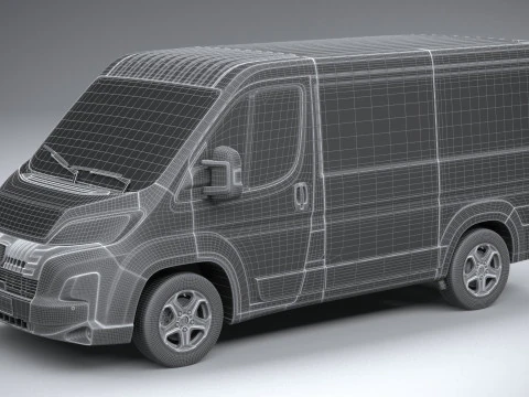 プジョー ボクサー L1H1 2024 3Dモデル