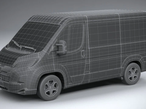 プジョー ボクサー L1H1 2024 3Dモデル