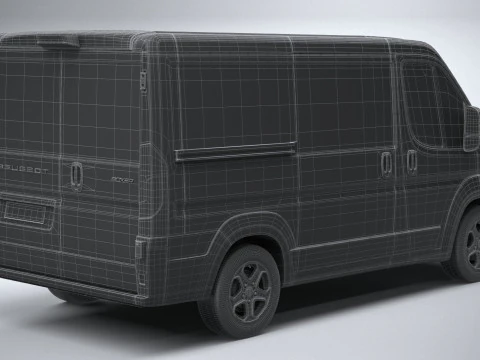 プジョー ボクサー L1H1 2024 3Dモデル