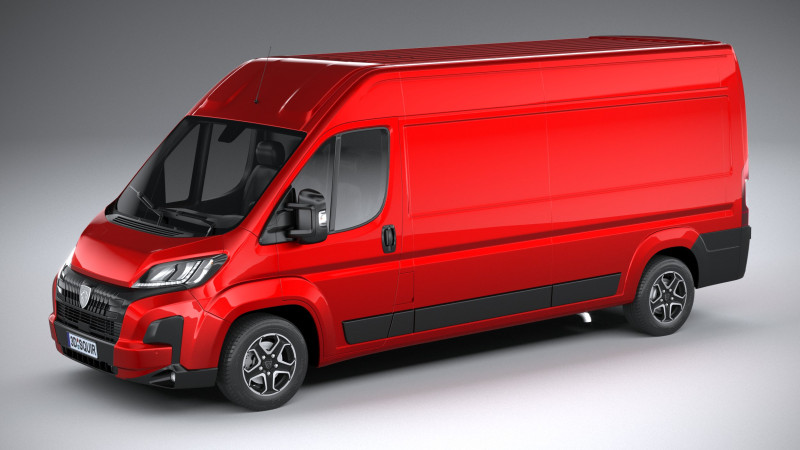 Peugeot Boxer L2H2 2024 Modèle 3D .c4d .max .obj .3ds .fbx .stl .blend 