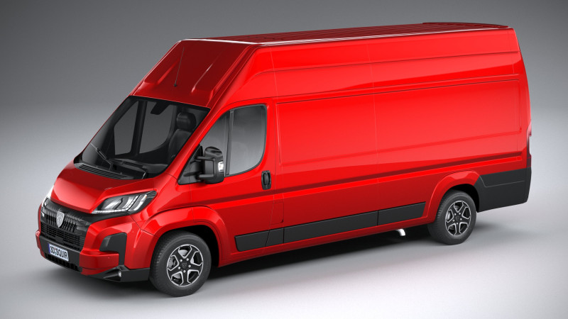 Peugeot Boxer L4H3 2024 3D Model .c4d .max .obj .3ds .fbx .stl .blend 