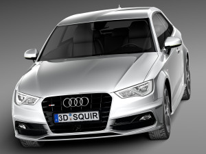 Audi A3 2013 S-Line 3D Model