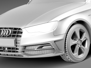 Audi A3 2013 S-Line 3D Model