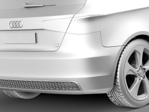 Audi A3 2013 S-Line 3D Model
