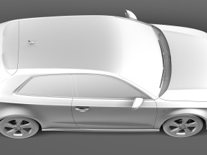 Audi A3 2013 S-Line 3D Model