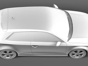 Audi A3 2013 S-Line 3D Model