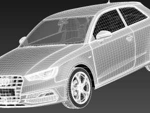 Audi A3 2013 S-Line 3D Model