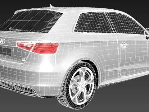 Audi A3 2013 S-Line 3D Model