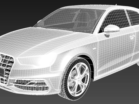 Audi A3 2013 S-Line 3D Model