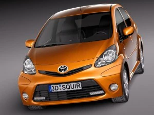 Toyota Aygo 2013 3D Model