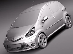 Toyota Aygo 2013 3D Model