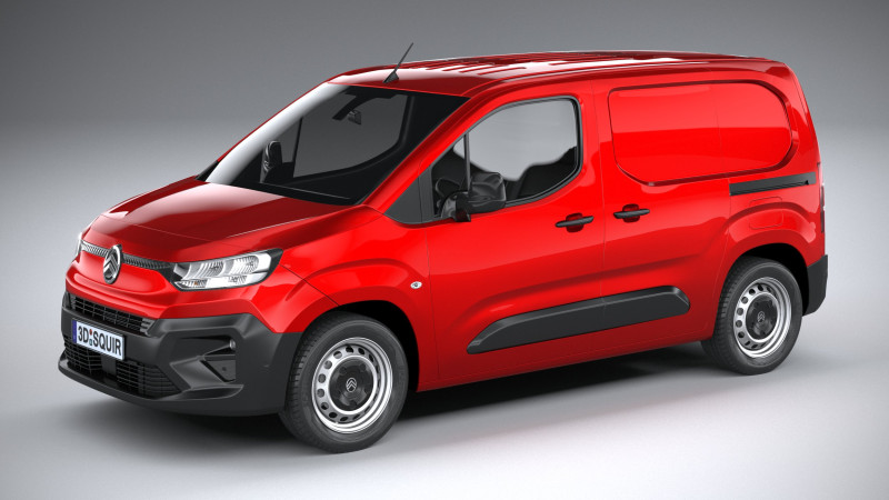 Citroen Berlingo 2024 3D Model .c4d .max .obj .3ds .fbx .stl .blend 