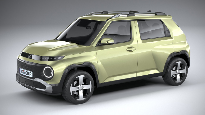 Hyundai Inster 2025 Model 3D .c4d .max .obj .3ds .fbx .stl .blend 