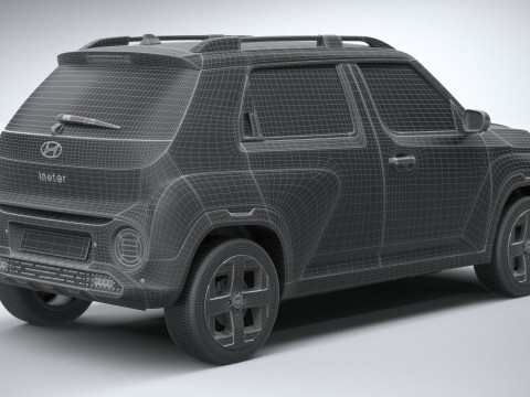 Hyundai Inster 2025 Model 3D
