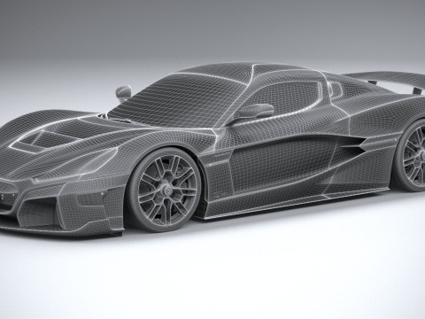 Rimac Nevera 15th Anniversary Edition 2024 Model 3D
