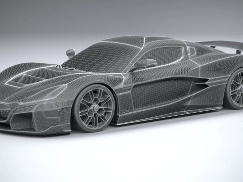 Rimac Nevera 15th Anniversary Edition 2024 3D Model