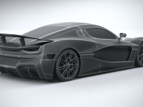 Rimac Nevera 15th Anniversary Edition 2024 Model 3D