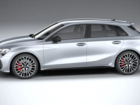 ऑडी एस3 स्पोर्टबैक 2025 3D मॉडल