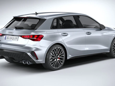 ऑडी एस3 स्पोर्टबैक 2025 3D मॉडल