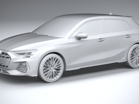 Audi S3 Sportback 2025 Modelo 3D
