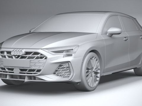 Audi S3 Sportback 2025 Modelo 3D