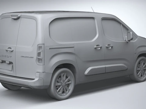 Peugeot Partner 2024 3D Model