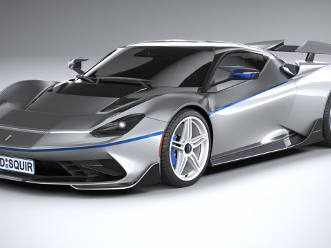 Pininfarina Battista Reversario 2024 LowPoly Modello 3D