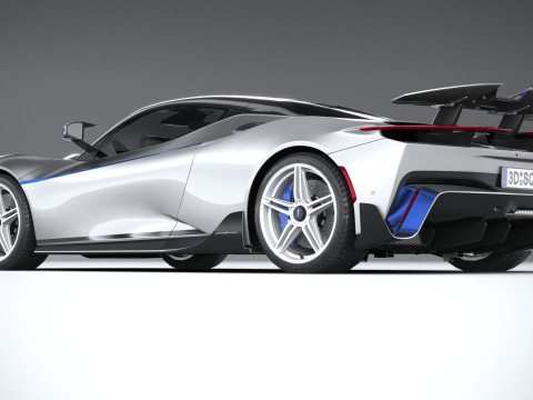 Pininfarina Battista Reversario 2024 LowPoly Modello 3D