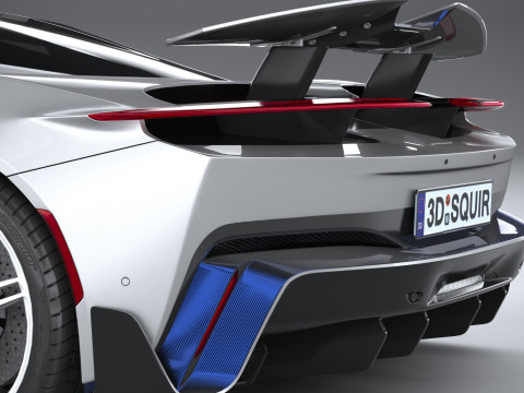 Pininfarina Battista Reversario 2024 LowPoly Modello 3D