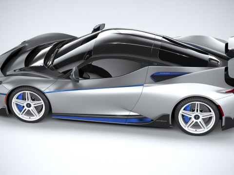 Pininfarina Battista Reversario 2024 LowPoly Modello 3D