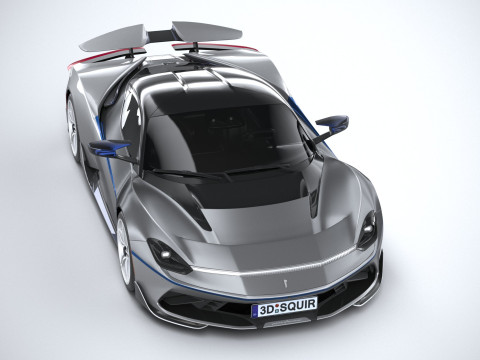 Pininfarina Battista Reversario 2024 LowPoly Modello 3D