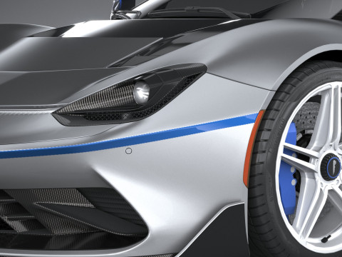 Pininfarina Battista Reversario 2024 LowPoly Modello 3D