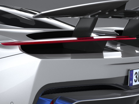 Pininfarina Battista Reversario 2024 LowPoly Modello 3D