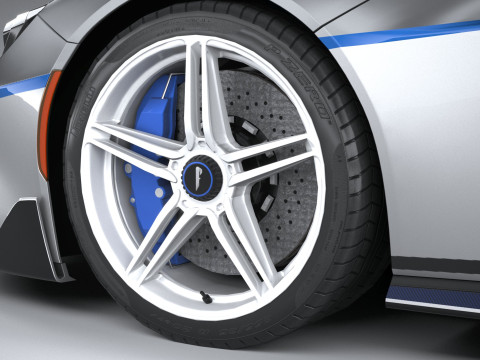 Pininfarina Battista Reversario 2024 LowPoly Modello 3D